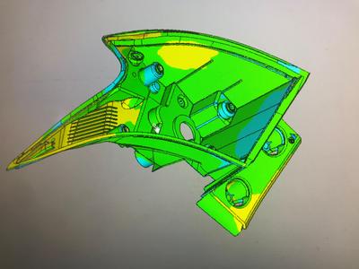 汽车尾灯 3D 扫描精准误差分析报告服务